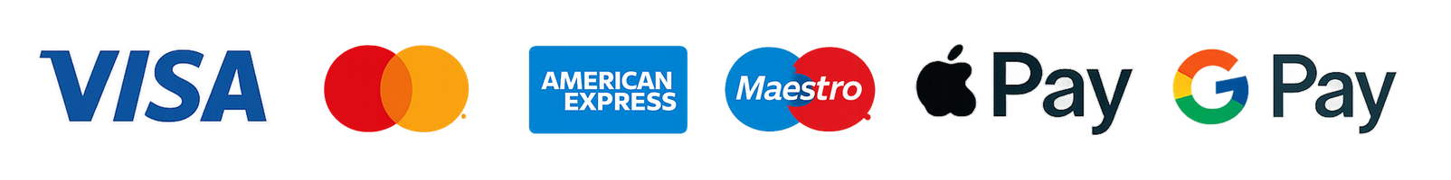 Accepted secure payment methods