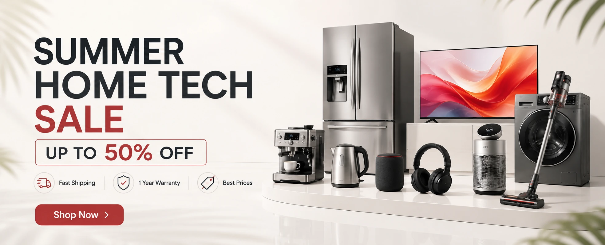 Summer home technology sale on appliances and electronics