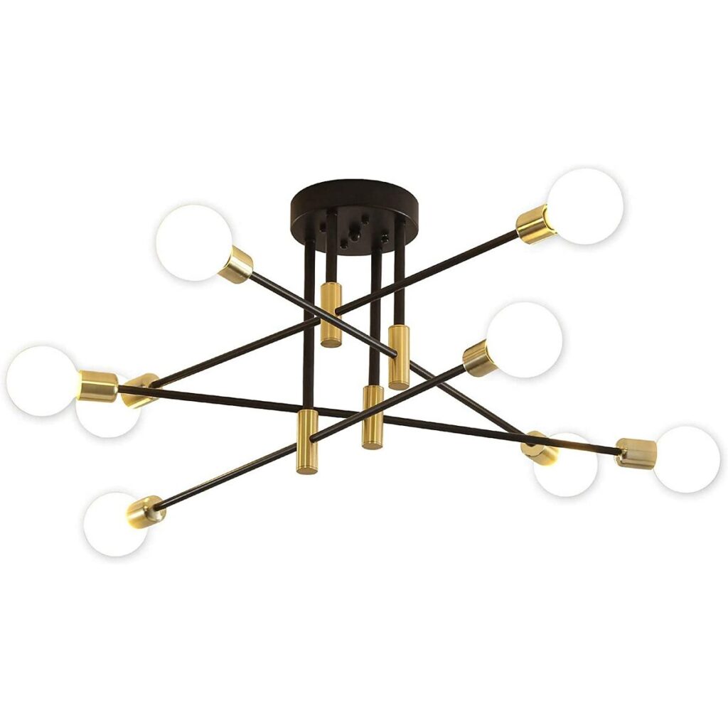 Sputnik Chandelier E26 Pendant Lighting Chandeliers Ceiling Light Fixture for Home Lighting Decor