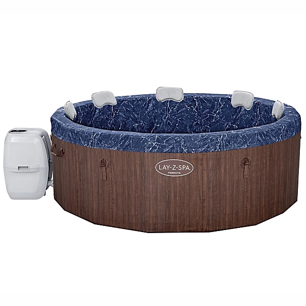 Lay-Z-Spa Toronto AirJet Plus™ Inflatable Foam-Wall Hot Tub (7 person), Brand New - Image 2