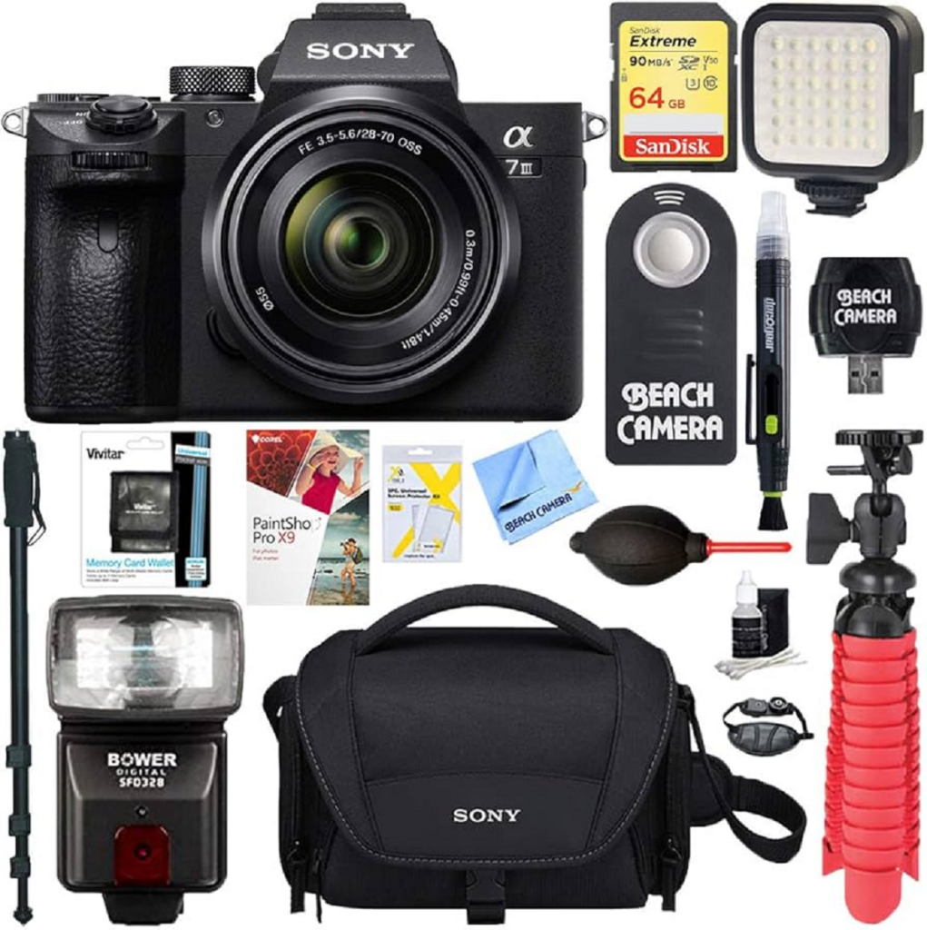 Sony Alpha a7 III Full-Frame Mirrorless Camera – 28–70mm Lens Kit + Accessories, Brand New