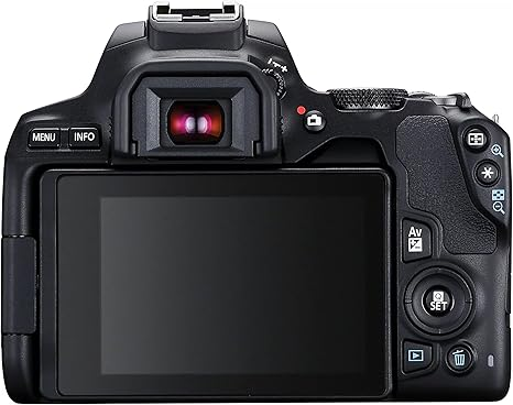 Canon EOS 250D / Rebel SL3 DSLR Camera w/EF-S 18-55mm F/4-5.6 STM Zoom Lens + 75-300mm F/4-5.6 III Lens + 420-800mm Super Telephoto Lens + 64GB Memory, Case, Tripod, Flash (38pc Bundle), Brand New - Image 6