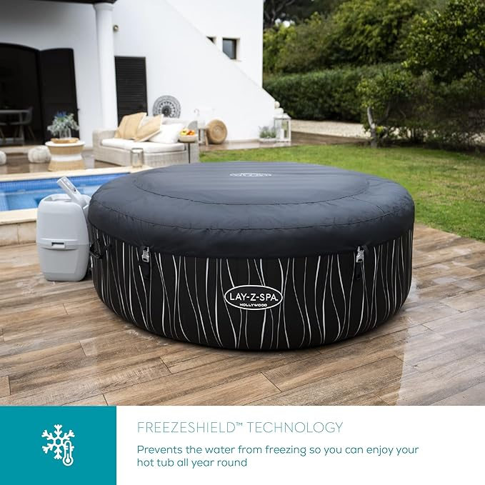 Lay-Z-Spa Hollywood Luxe AirJet™ Inflatable Hot Tub with LED Lights (4–6 Person), Brand New - Image 6