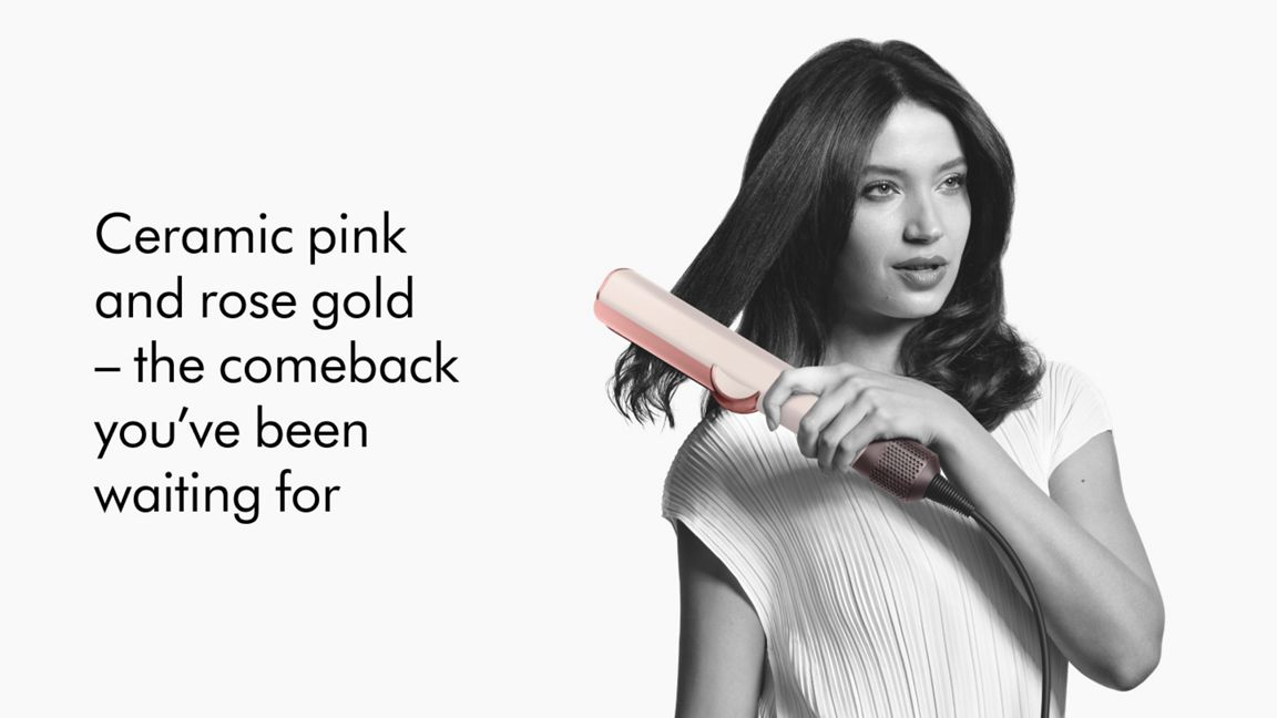 Dyson Airstrait™ Hair Dryer & Straightener - Ceramic Pink/Rose Gold, Brand New - Image 3