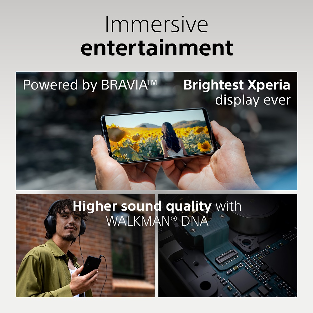 Sony Xperia 1 VII Slate Black Dual SIM Factory Unlocked GSM Smartphone, 5G 6.5" 120Hz OLED Display, 48MP Camera, Brand New - Image 6