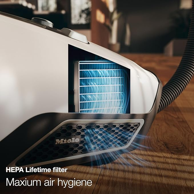 Miele Blizzard CX1 Cat & Dog Bagless Canister Vacuum, Lotus White - Pet Hair, Portable, Brand New - Image 2