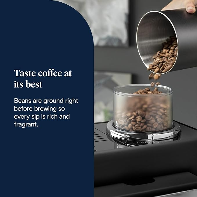 DeLonghi Rivelia EXAM440.55.G, Available Colours: Onyx Black, Arctic White & Pebble Grey, Fully Automatic Coffee Machine with LatteCrema Hot, Automatic Milk Frother, Compact Size Bean to Cup Coffee Machine, 16 Recipes, Full Touch Colored Display, Brand New - Image 6