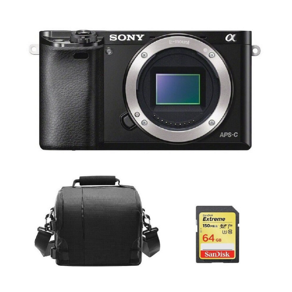 Sony a6000 Mirrorless Camera – Body Kit & 16-50mm Lens Accessory Kit, Brand New, Best Price